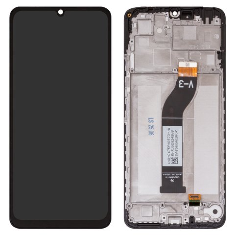 Pantalla LCD puede usarse con Xiaomi Redmi 13C, negro, con marco, High Copy, LM5C4090F0 A1 