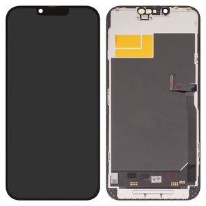 Pantalla LCD puede usarse con iPhone 13 Pro Max, negro, con marco, HC, sin error, OLED , DD OLED OEM soft, 120Hz, diagnosable