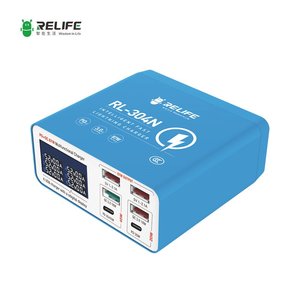 Adaptador de red RELIFE RL 304N, 87 W, Quick Charge, Power Delivery PD , 6 puertos