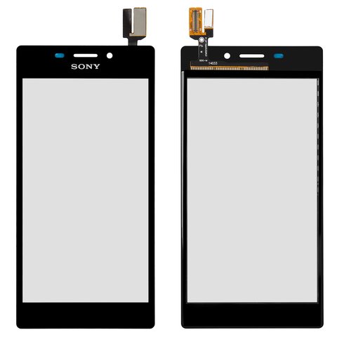 Сенсорний екран для Sony D2302 Xperia M2 Dual, D2303 Xperia M2, D2305 Xperia M2, D2306 Xperia M2, чорний