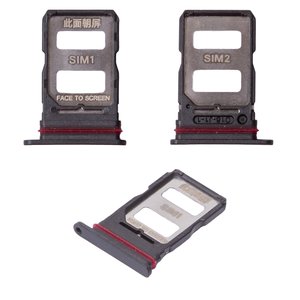 Держатель SIM карты для Xiaomi Redmi Note 14 Pro 5G, черный, midnight black