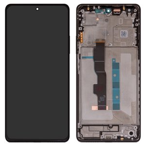 Дисплей для Xiaomi Redmi Note 13 5G, чорний, з рамкою, High Copy, OLED 