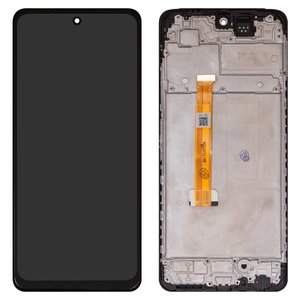 Дисплей для Oppo A40, черный, с рамкой, High Copy