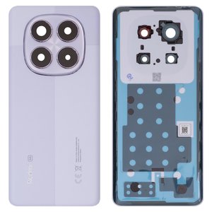Задняя панель корпуса для Xiaomi Redmi Note 14 Pro 5G, фиолетовая, со стеклом камеры, lavender purple