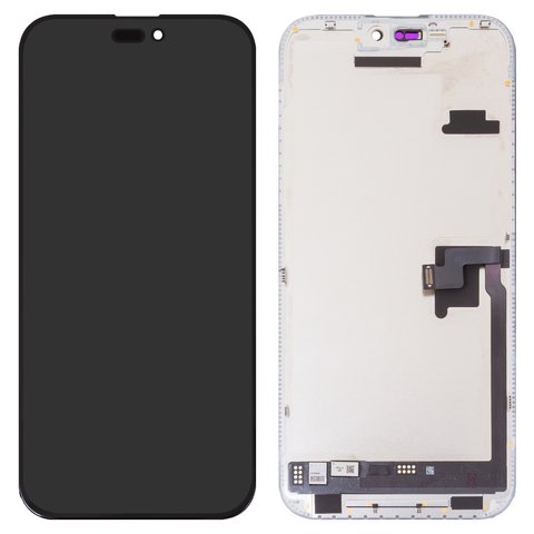 Дисплей JCID для iPhone 16 Pro Max, черный, с рамкой, HC, без ошибки, OLED  hard diagnosable