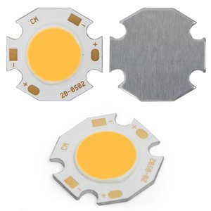 COB LED модуль 5 Вт (теплый белый, 450 лм, 20 мм, 300 мА, 15-17 В) COB LED модуль 5 Вт (теплый белый, 450 лм, 20 мм, 300 мА, 15-17 В)