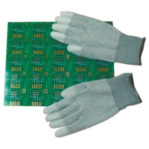 Антистатические перчатки Maxsharer Technology C0504-L с полиуретановым покрытием пальцев Антистатические перчатки Maxsharer Technology C0504-L с полиуретановым покрытием пальцев