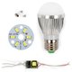 LED Light Bulb DIY Kit SQ-Q01 5730 3 W (cold white, E27)